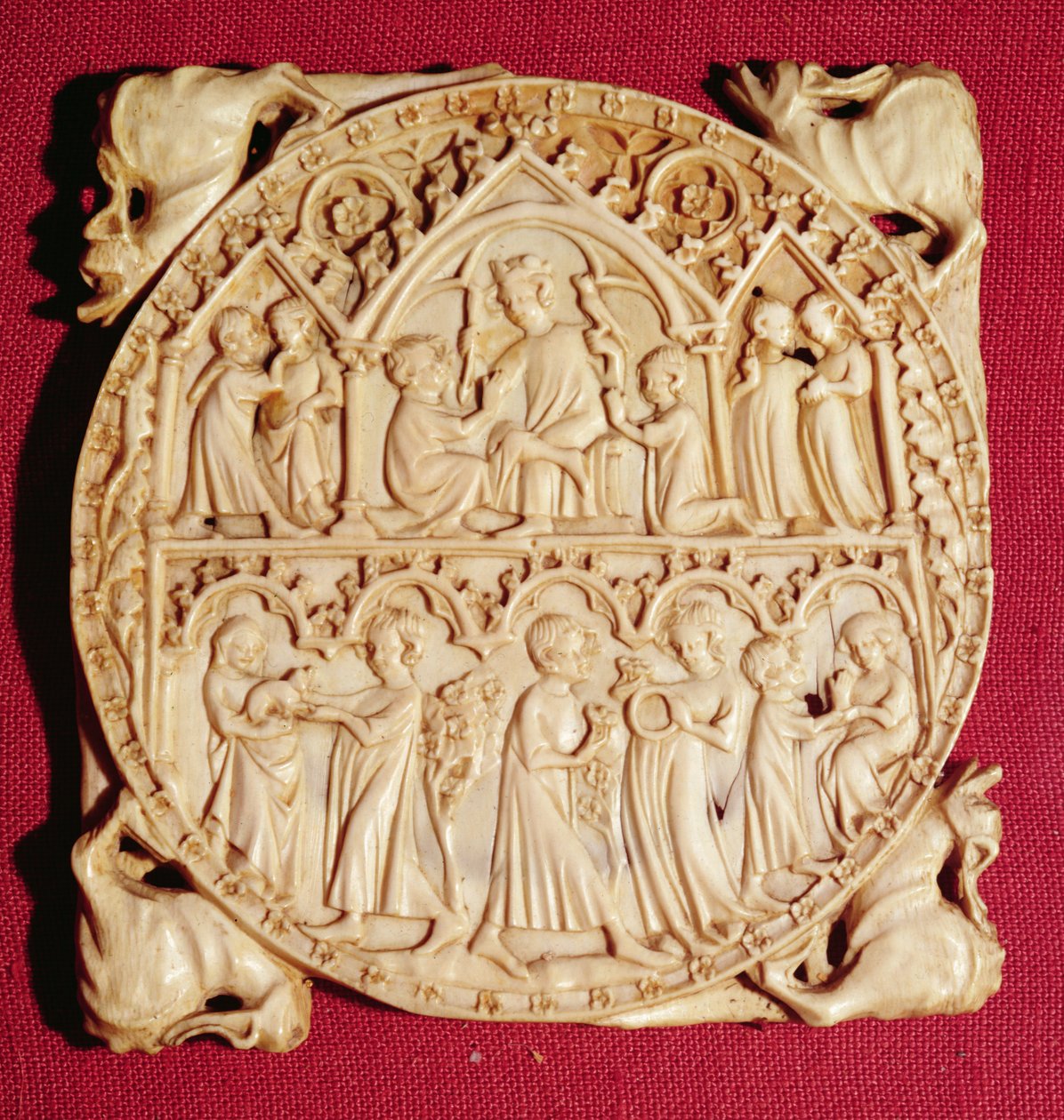 Fildişi Ayna Kılıf, c.1360-70 by German School