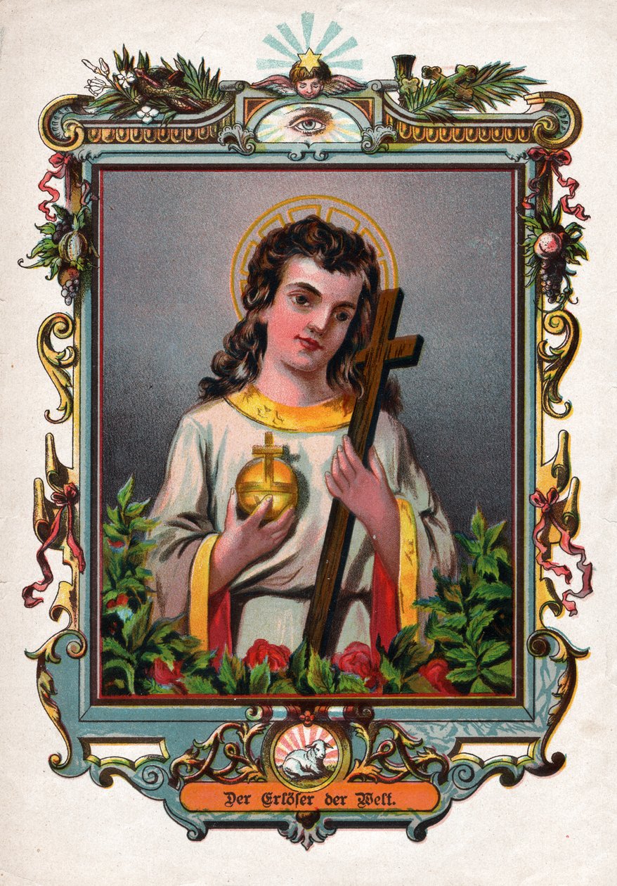 İsa Mesih. (gravür, yaklaşık 1900) by German School