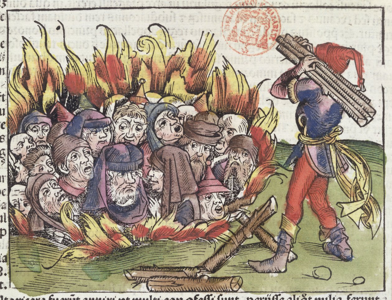 Hartmann Schedel (1440-1514), 1493 (renkli gravür) tarafından Nuremberg Chronicle