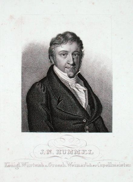 Johann Nepomuk Hummel (1778-1837) (gravür) by German School