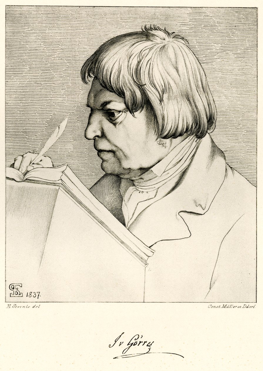 Joseph von Gorres by German School