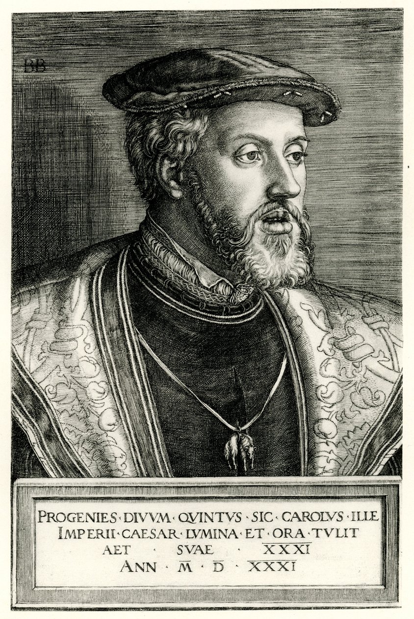 Charles V. by German School