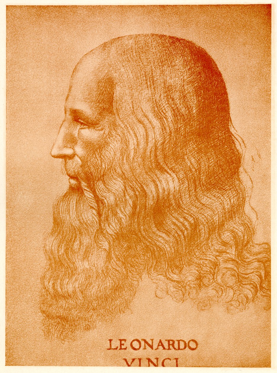 Leonardo da Vinci, 1884-90 (fototip) by German School