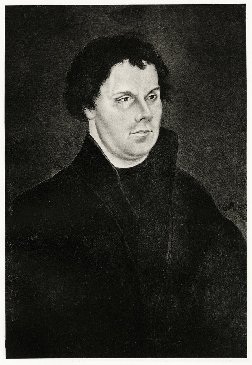 Martin Luther, 1884-90 (fototip) by German School
