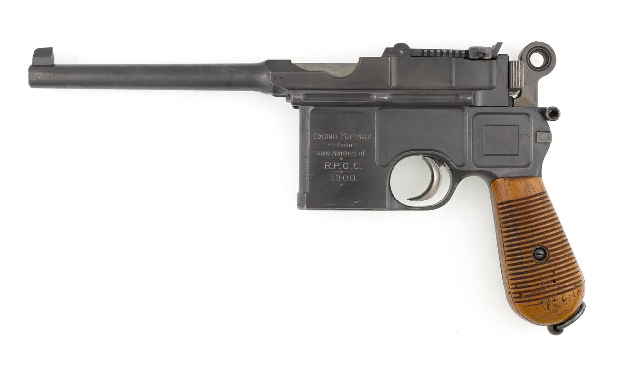 Mauser Model 1896 7.63 mm kendinden yüklemeli tabanca by German School