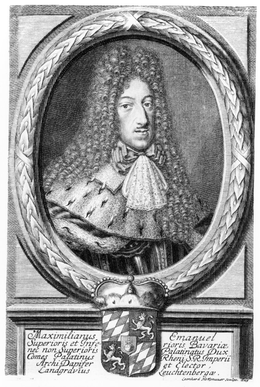 Maximilian II Emanuel (1662-1726), Leonard II Heckenauer (165060-c.1704) tarafından oyulmuş by German School