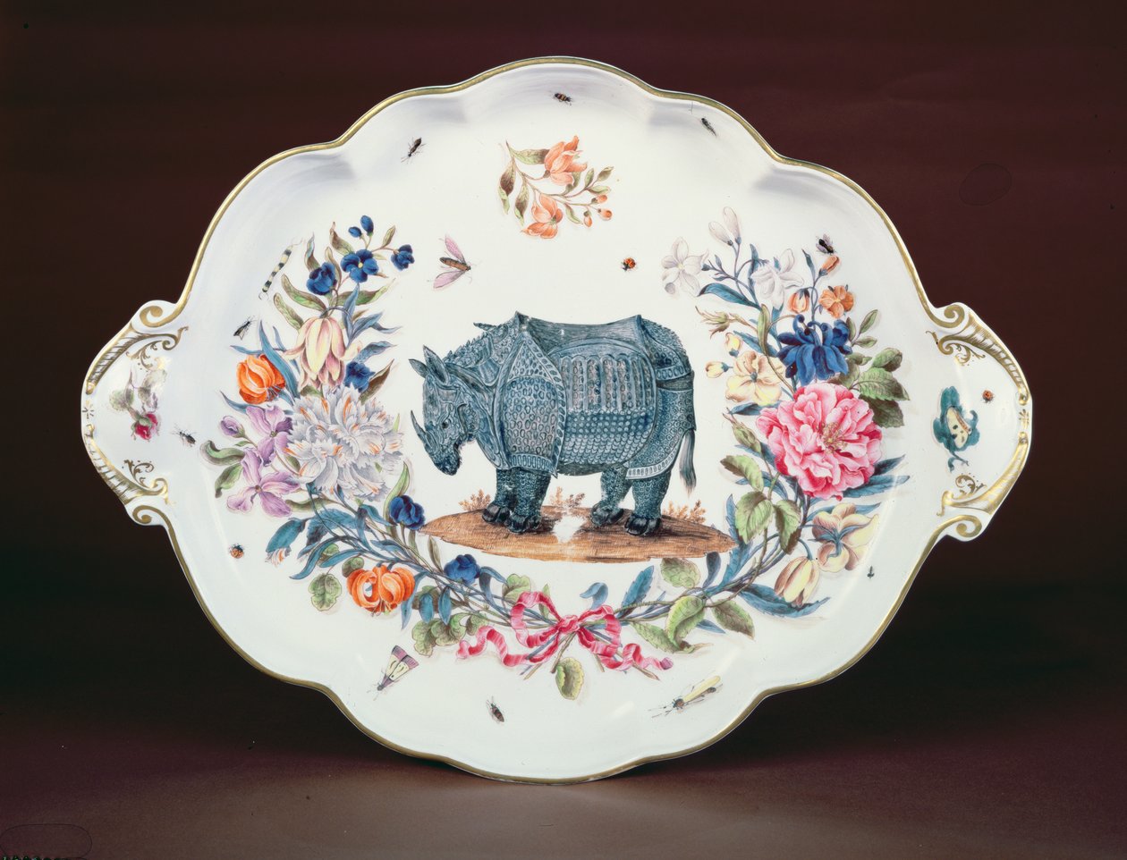 Meissen, Northumberland servisinin merkez parçasını temsil ediyor, c.1745 (porselen) by German School