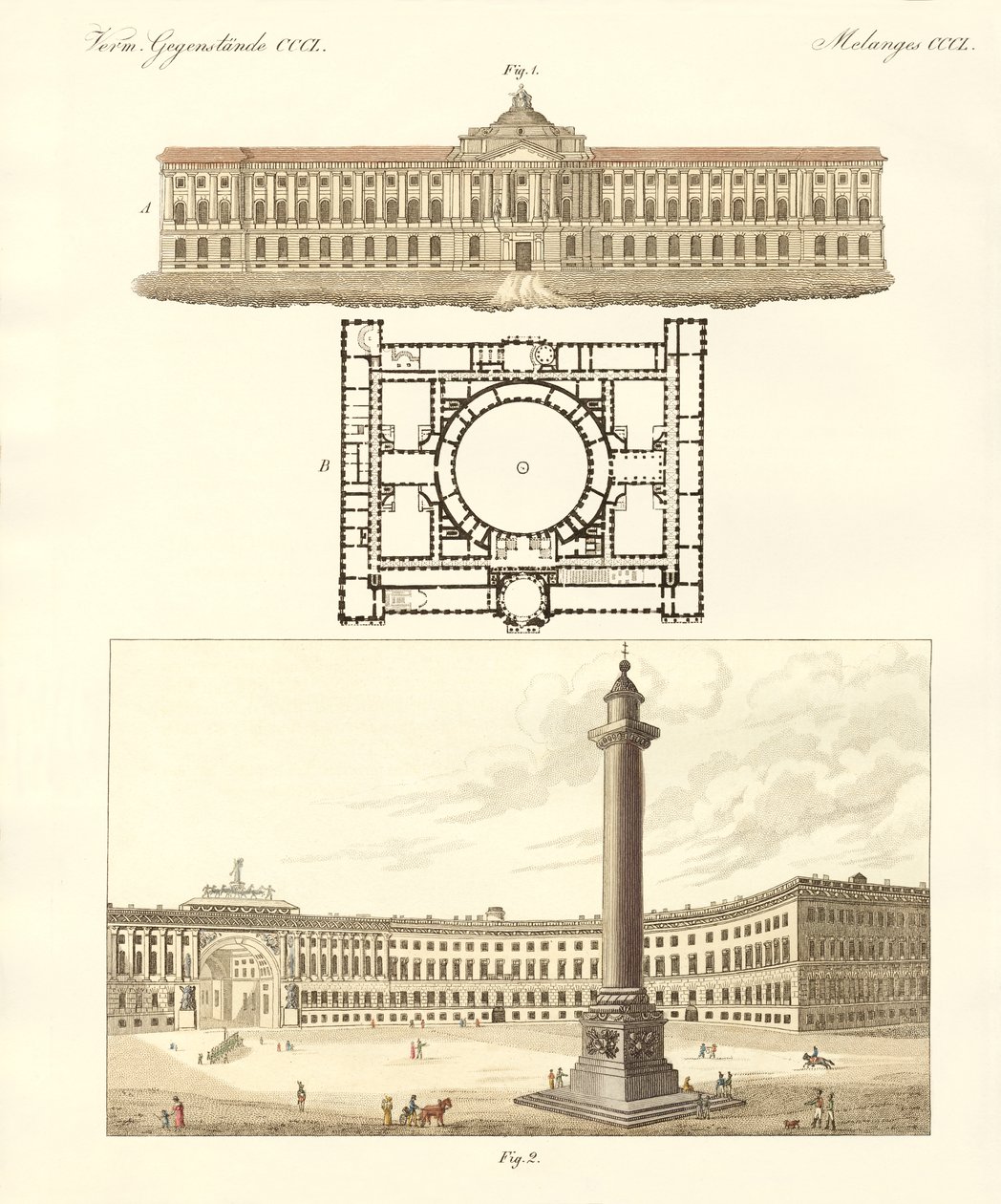 Karışık nesneler (renkli gravür) by German School