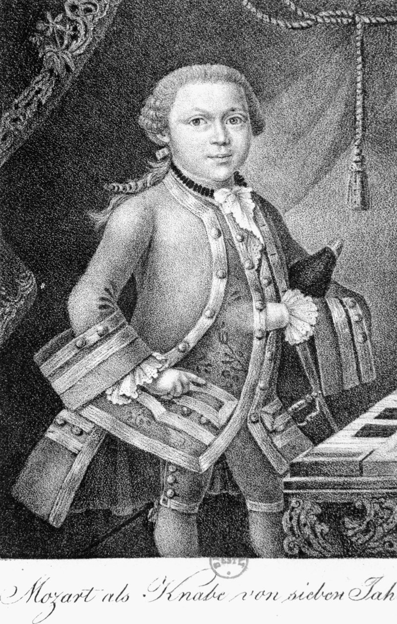 7 Yaşında Mozart by German School