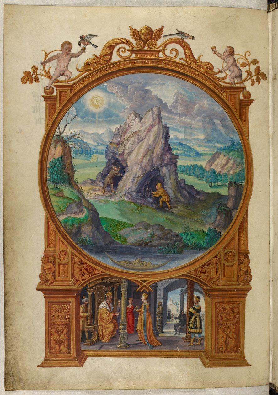 Ms Harley 3469, f.13v Altın arayan Simyacılar, İlk Mesel, Salomon Trismosin