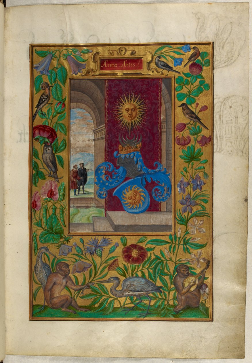 Ms Harley 3469, f.2 İki Altın Güneş, Salomon Trismosin