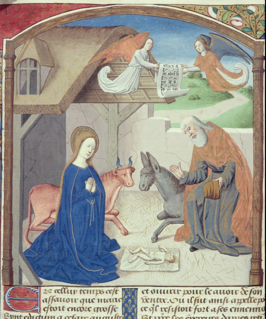 Ms Hunter 36 f.55v Kutsal Aile, Vita Christi
