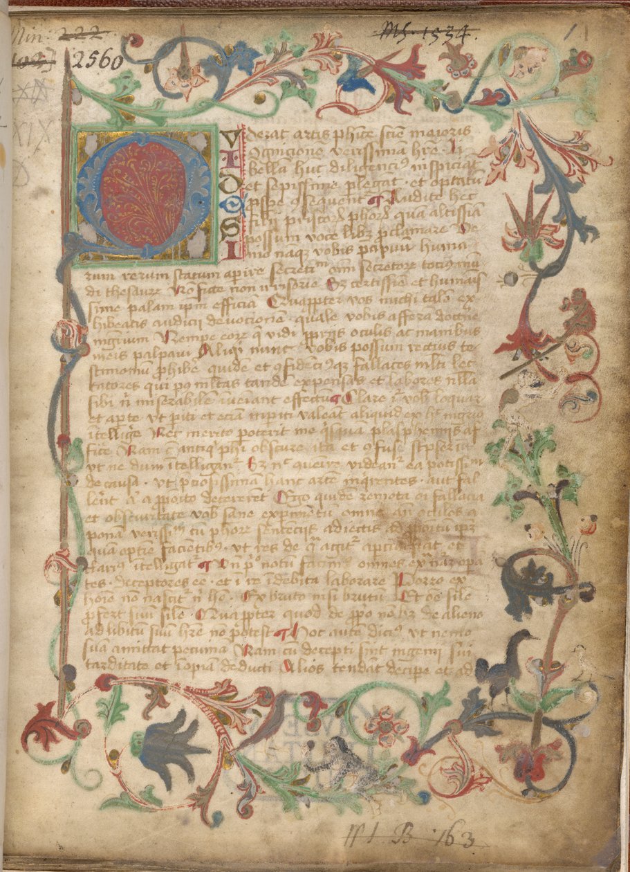 Ms Sloane 2560, Simya İncelemelerinden f.1, 15. yüzyılın sonları (parşömen) by German School