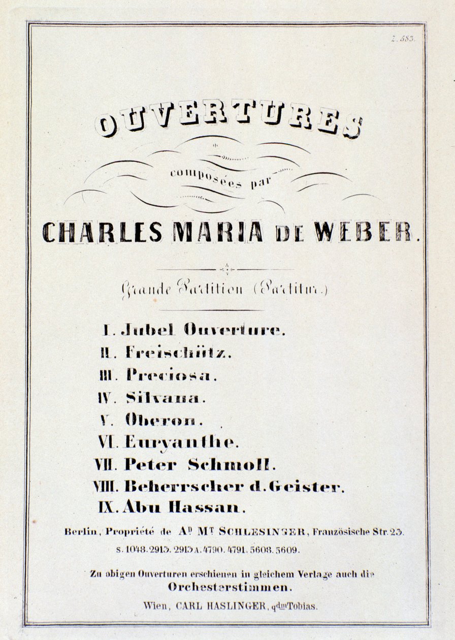 Carl Maria von Weber