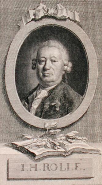 Gayzer tarafından oyulmuş Johann Heinrich Rolle (1716-85) portresi (gravür) by German School