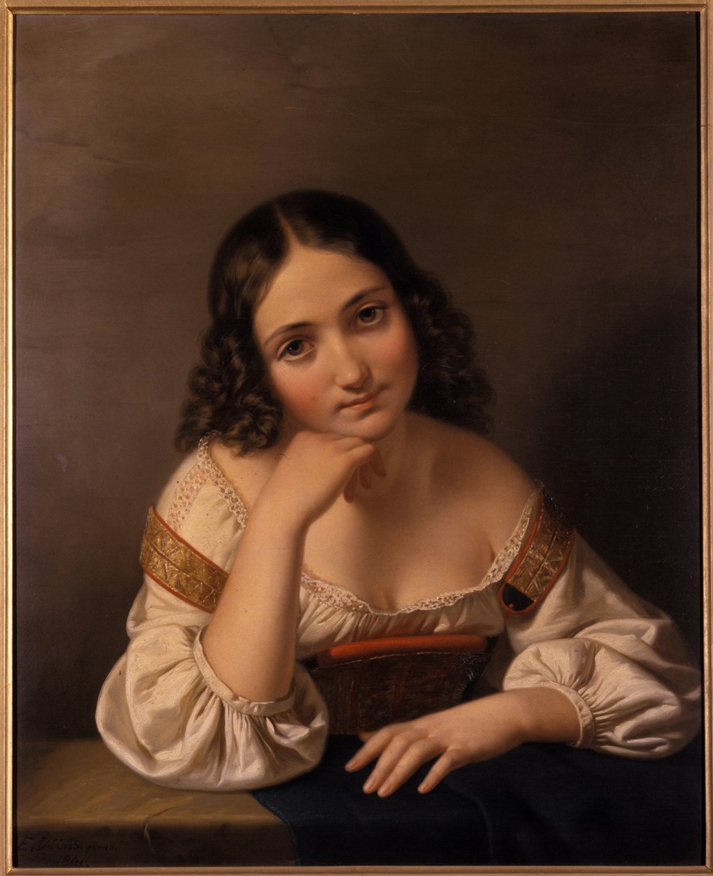 Genç Bir Kadının Portresi, 1801-1900 by German School