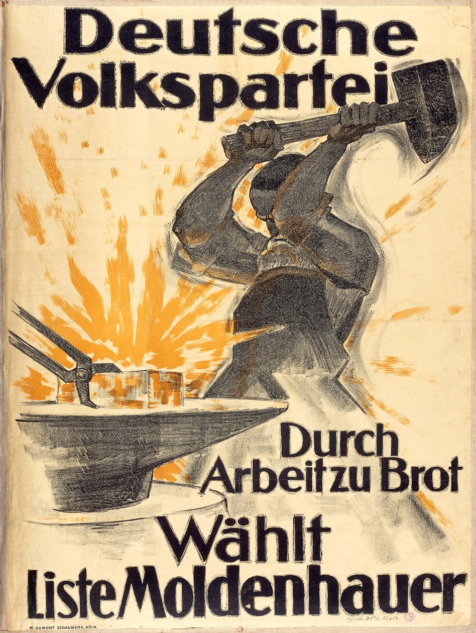 Alman Halk Partisi Afişi by German School