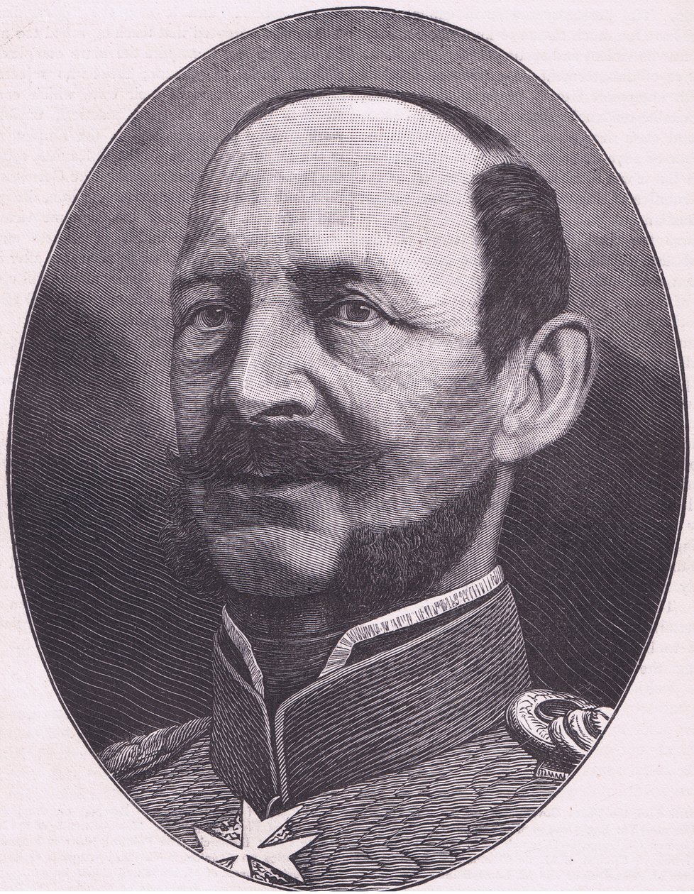 Prusya Prensi Albert, Cassells History of the War Fransa ve Almanya arasındaki Cassell and Company Limited tarafından yayınlandı, c.1890 (litho) by German School