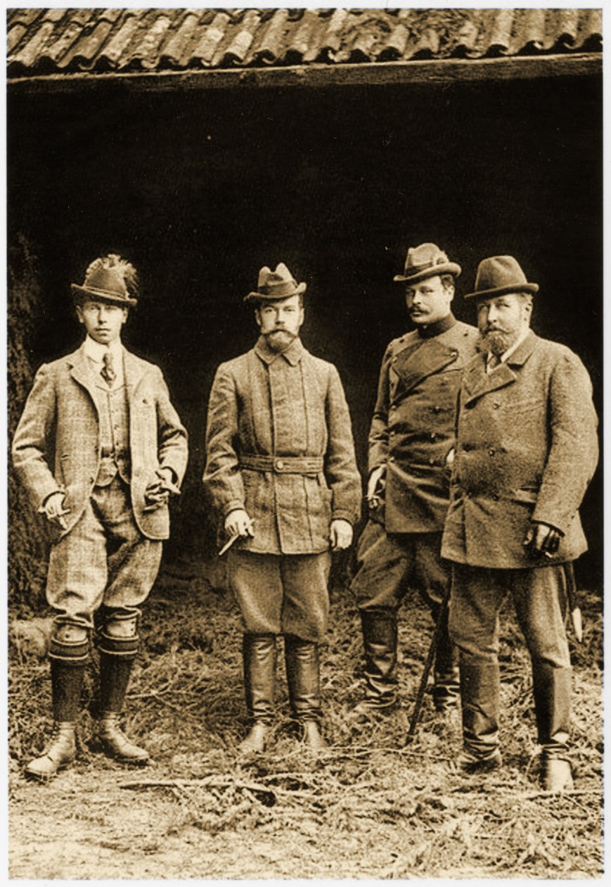 Prens Alfred, Çar II. Nicholas ve Ernst Ludwig by German School