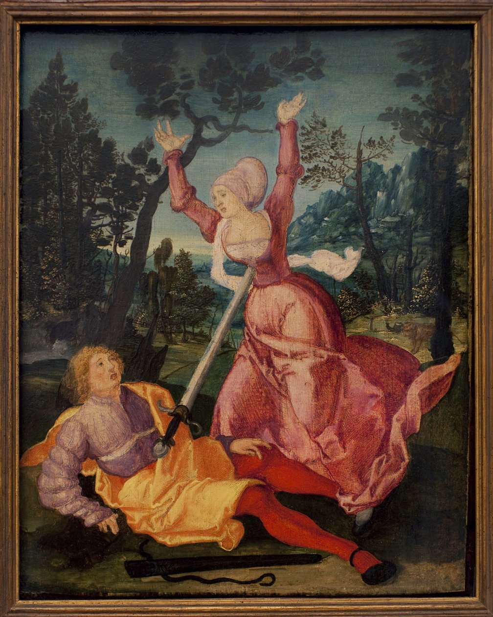 Pyramus ve Thisbe. (Ailelerinin karşı çıkmasına rağmen birbirlerini seven iki Babilli, birlikte kaçmaya karar verirler, bir katilin dibinde buluşurlar. Pyramus