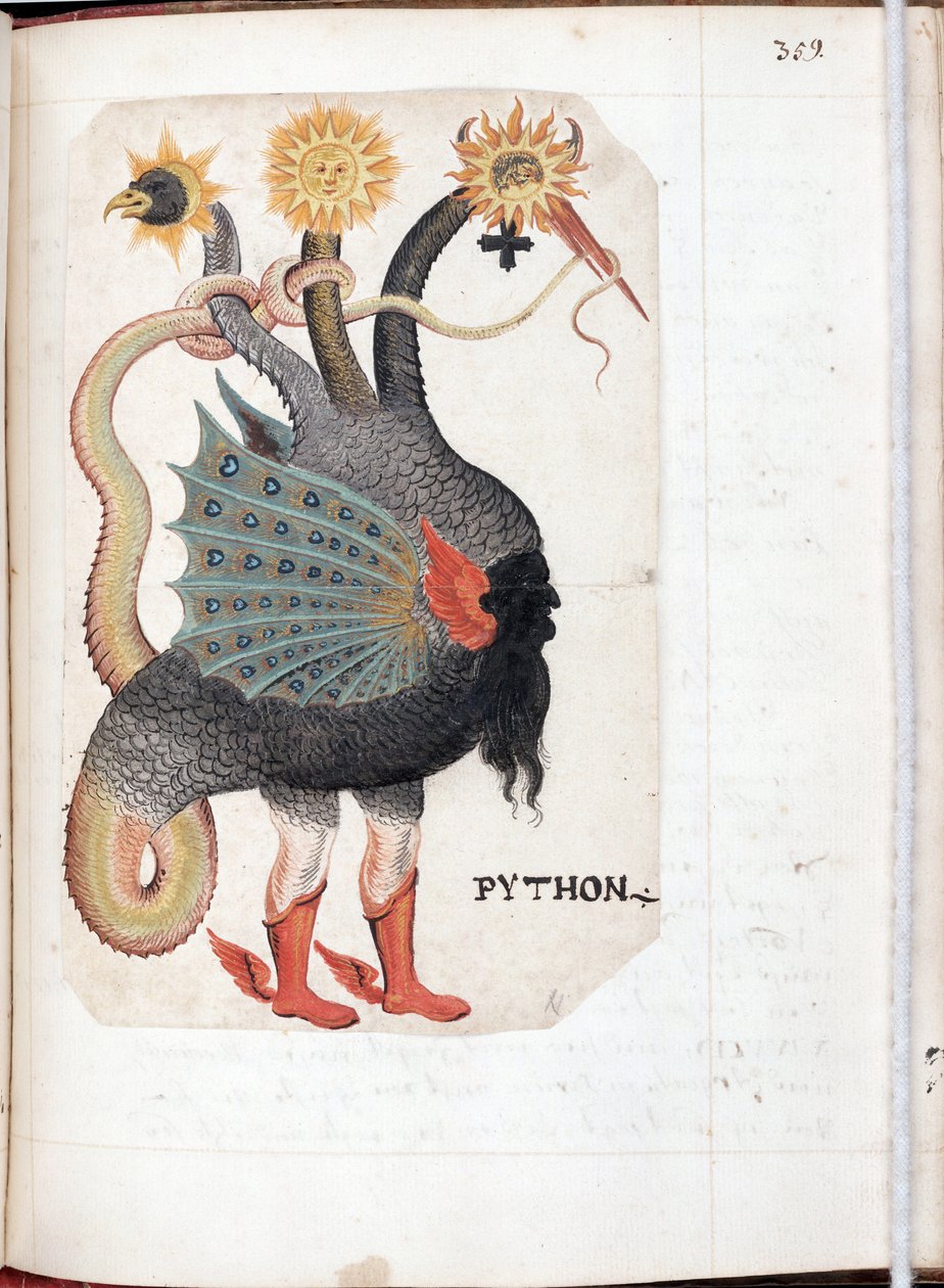 Python - Bir Alman ustanın eseri, Recueil alchimie et rosicrucien