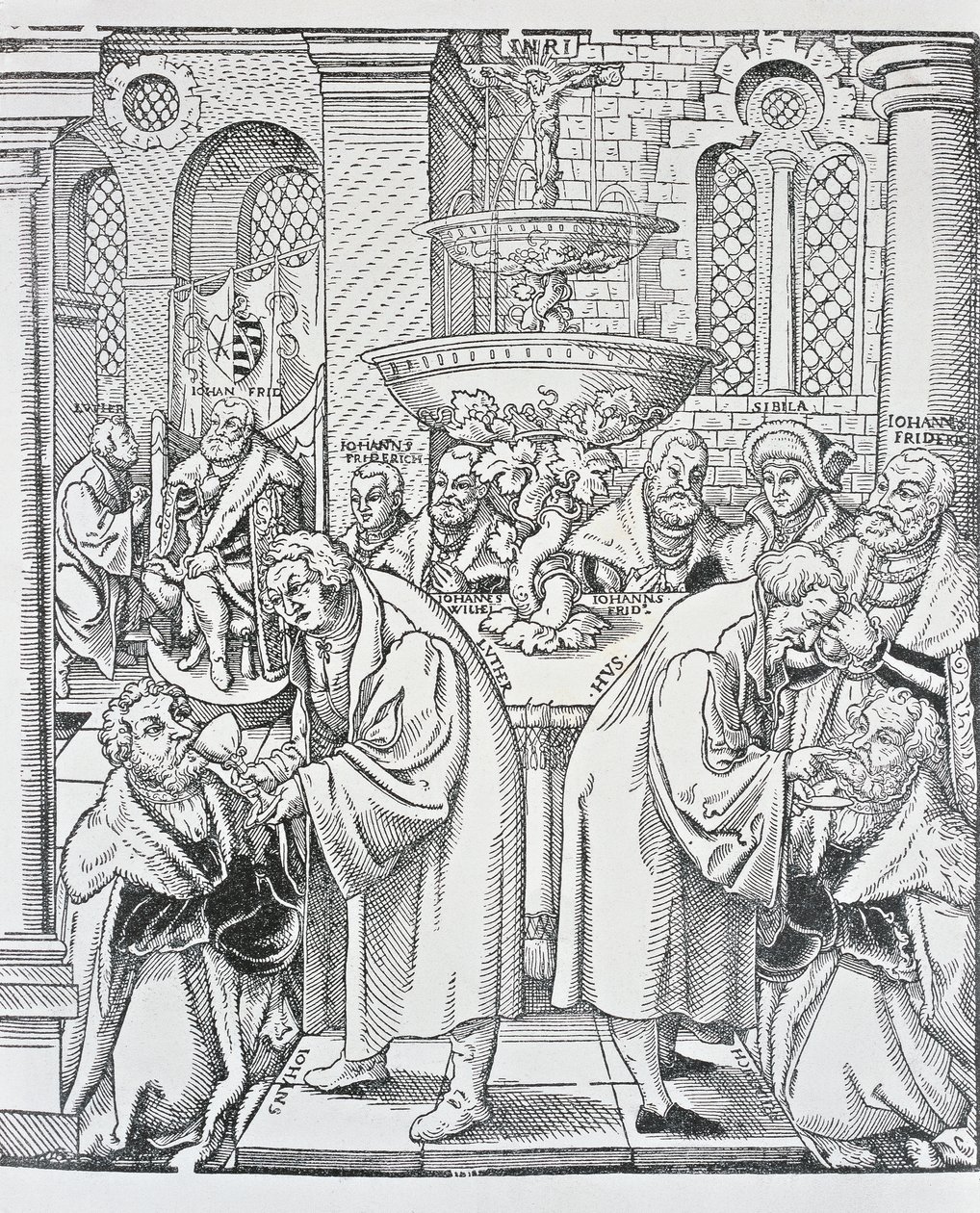 Reformcular Martin Luther ve Jan Hus Komünyon