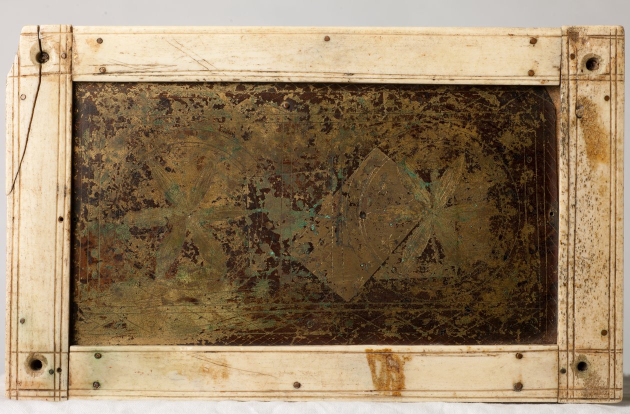 Reliquary tabut, Köln, Almanya, c.1150 (ahşap ve fildişi) by German School