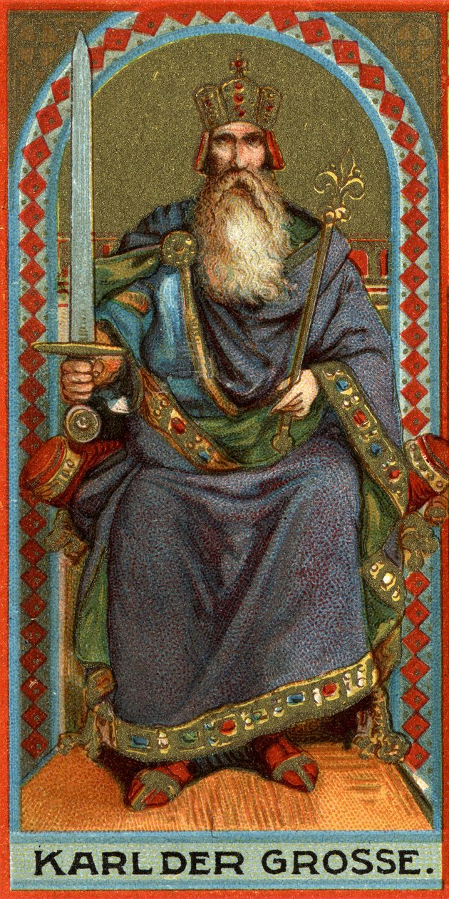 Frankların, Lombardların ve ardından İmparatorun kralı Charlemagne