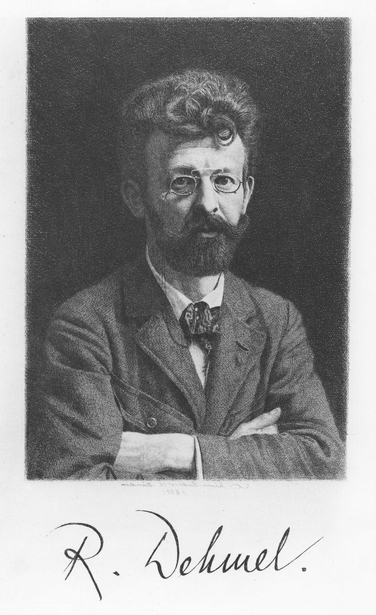 Richard Dehmel (gravür) by German School
