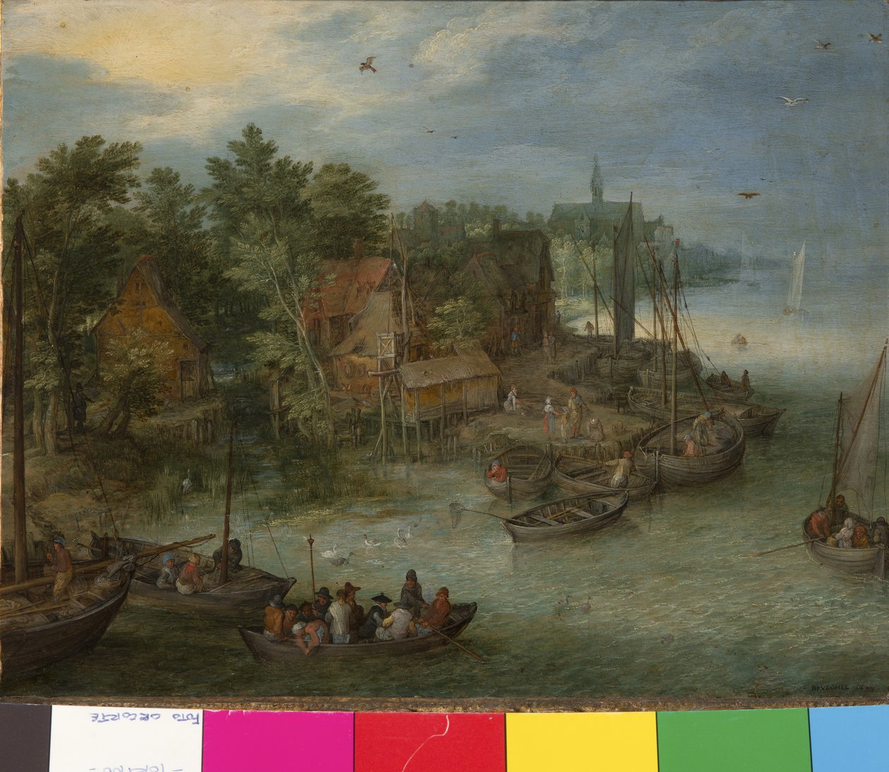 İnişli Nehir Manzarası, 1603 by German School