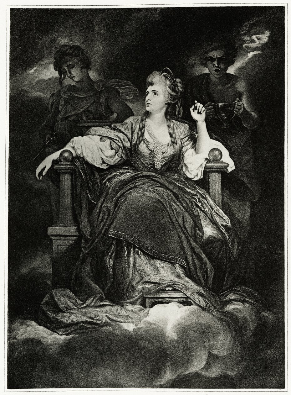 Sarah Siddons, 1884-90 (fototip) by German School