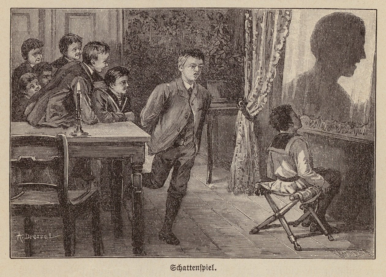 Gölge oyunu (gravür) by German School