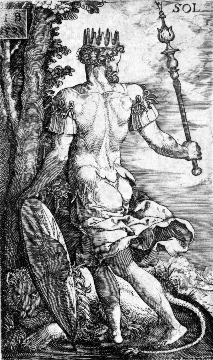 Sol, Georg Pencz tarafından basılmış, 1529 by German School