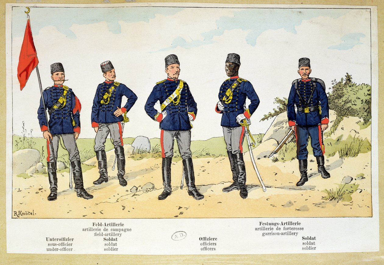 Türk Ordusu Askerleri, c.1900 by German School
