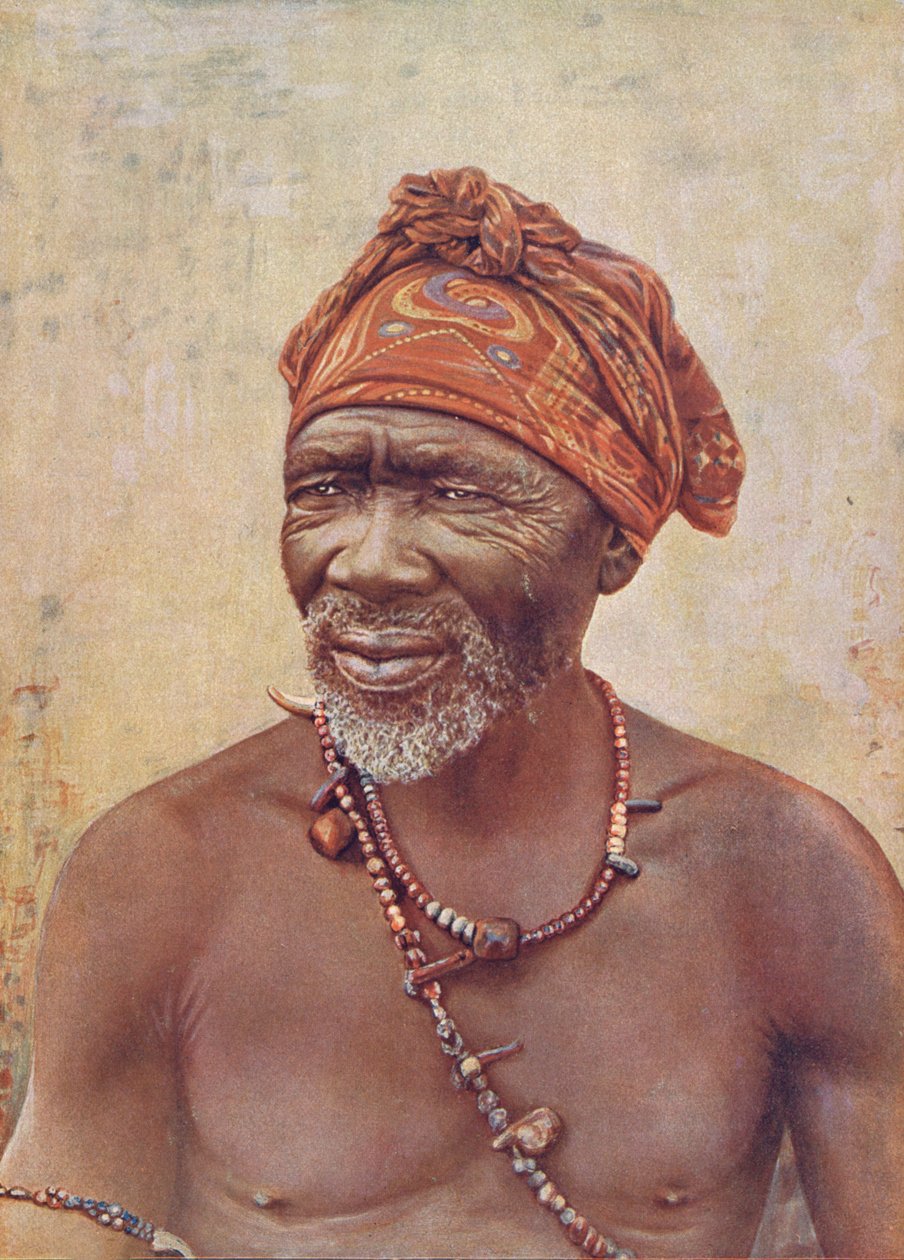 Güney Afrikalı Tıp Adamı (renkli fotoğraf) by German School
