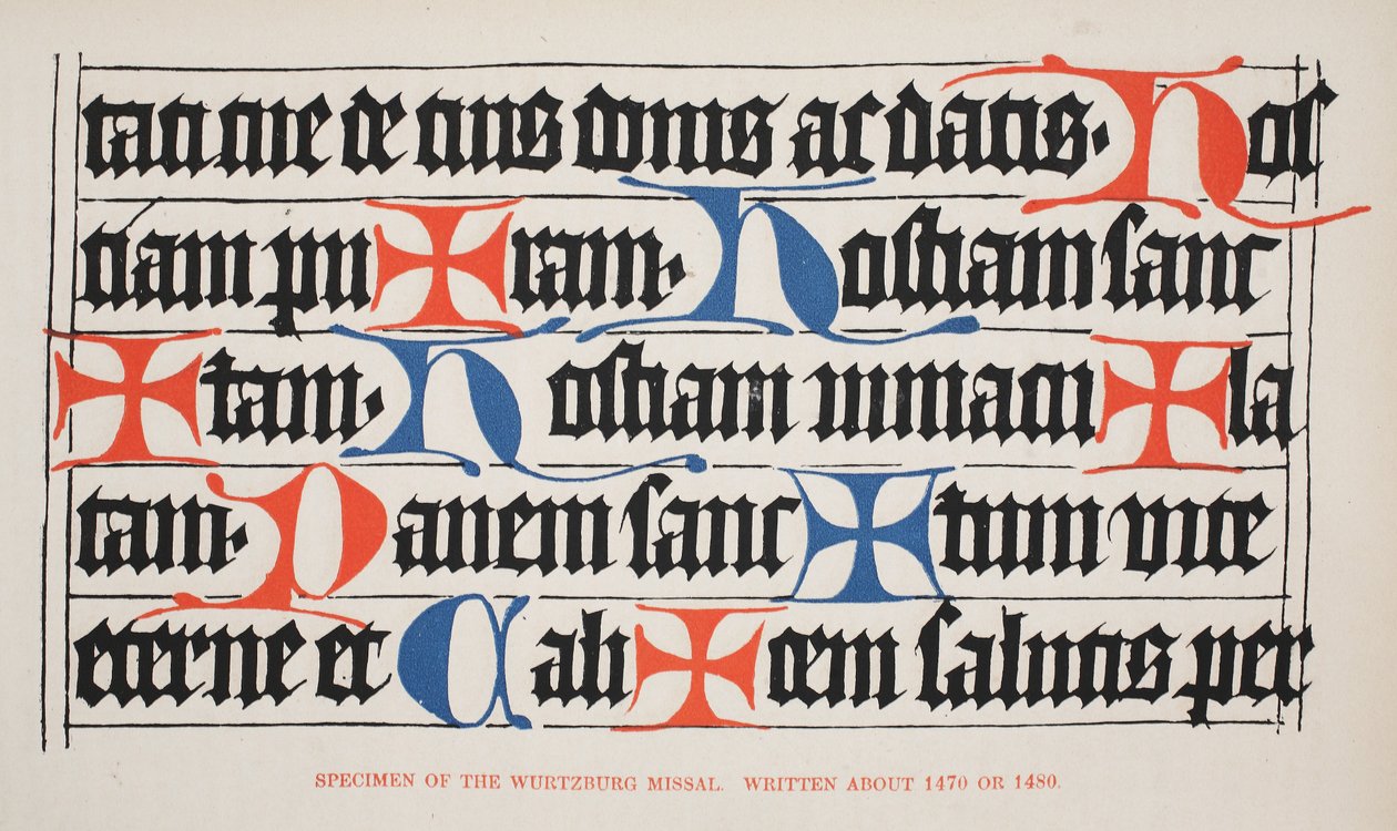 Wurtzburg Missal örneği, 1470 veya 1480 hakkında yazılmış by German School