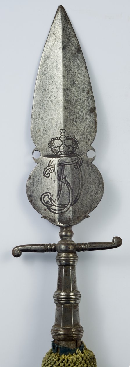 Spontoon, c.1725-50 (demir, ahşap ve tekstil) by German School