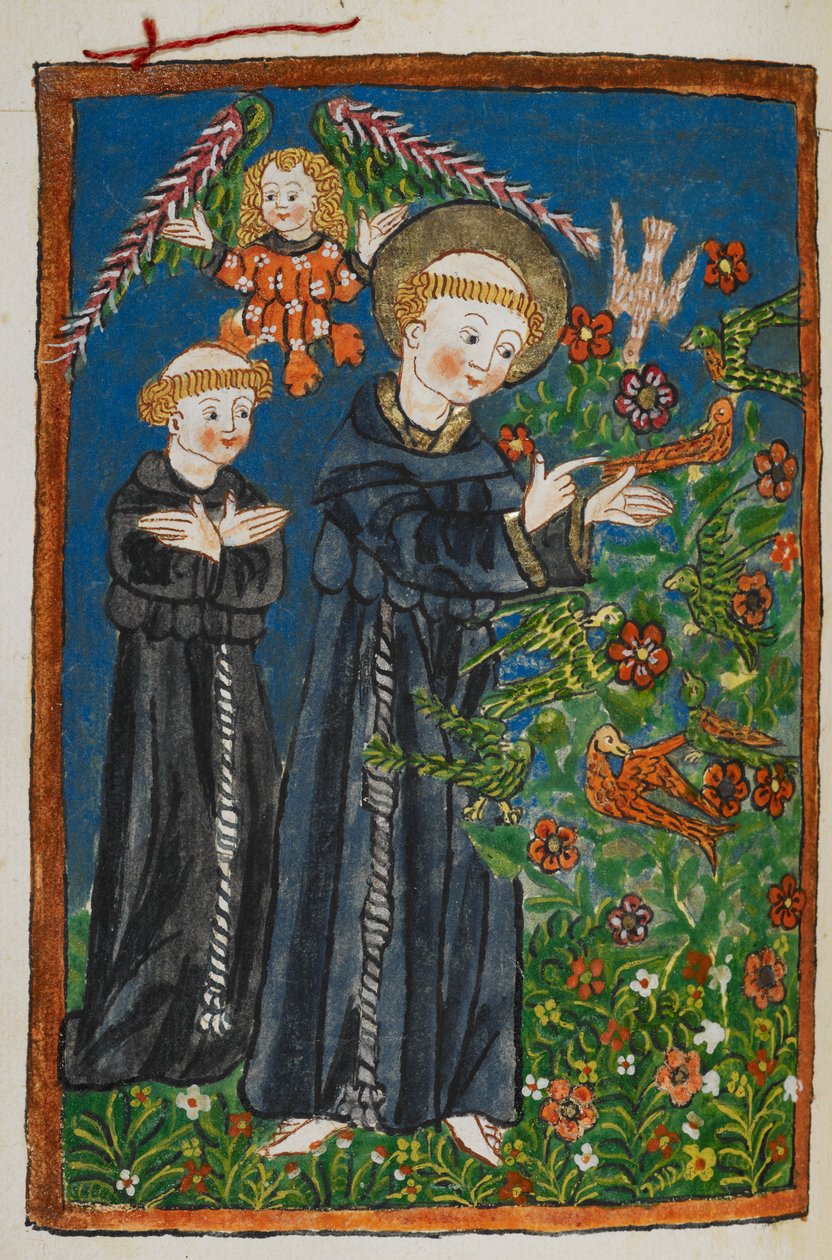 St Francis kuşlara vaaz veriyor by German School