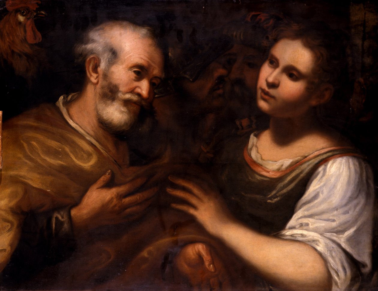 Aziz Petrus ve Mecdelli Meryem, c.1600 by German School