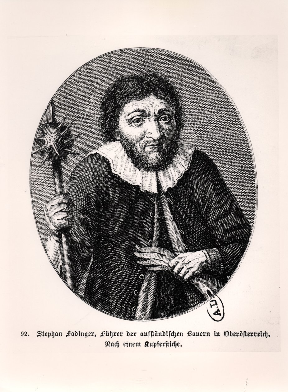 Stephan Fadinger (d.1626), Avusturya köylü isyanının lideri (1625-1626) by German School