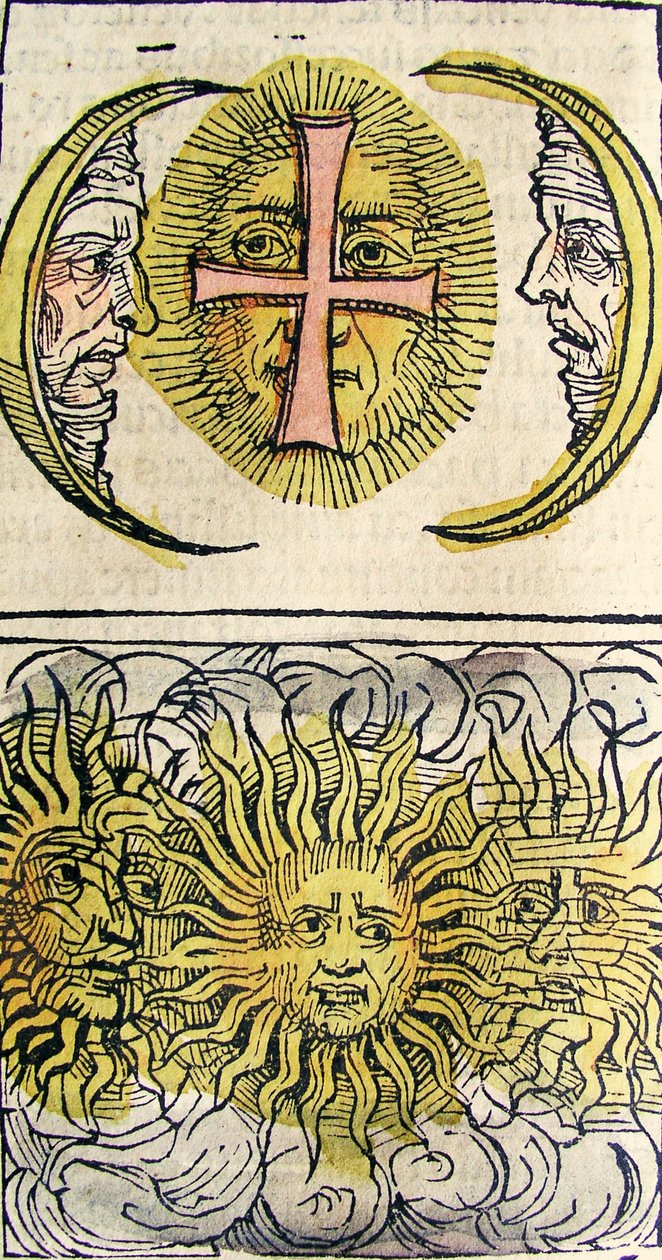 Güneş Köpekleri ve Ay Köpekleri, Nuremberg Chronicle, 1493