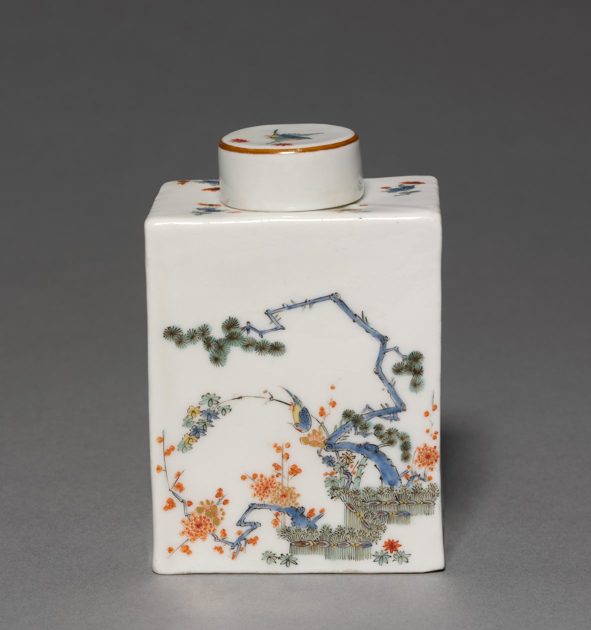 Tea Caddy, üretici Meissen Porselen Fabrikası, Almanya, c.1735 by German School