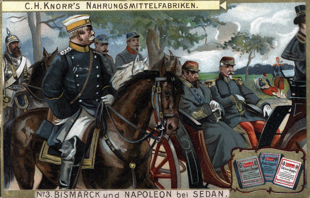 Sedan Savaşı, 1870 Savaşı: Prusya Kralı General Otto von Bismarck (1815-1898), İmparator III. Napolyon