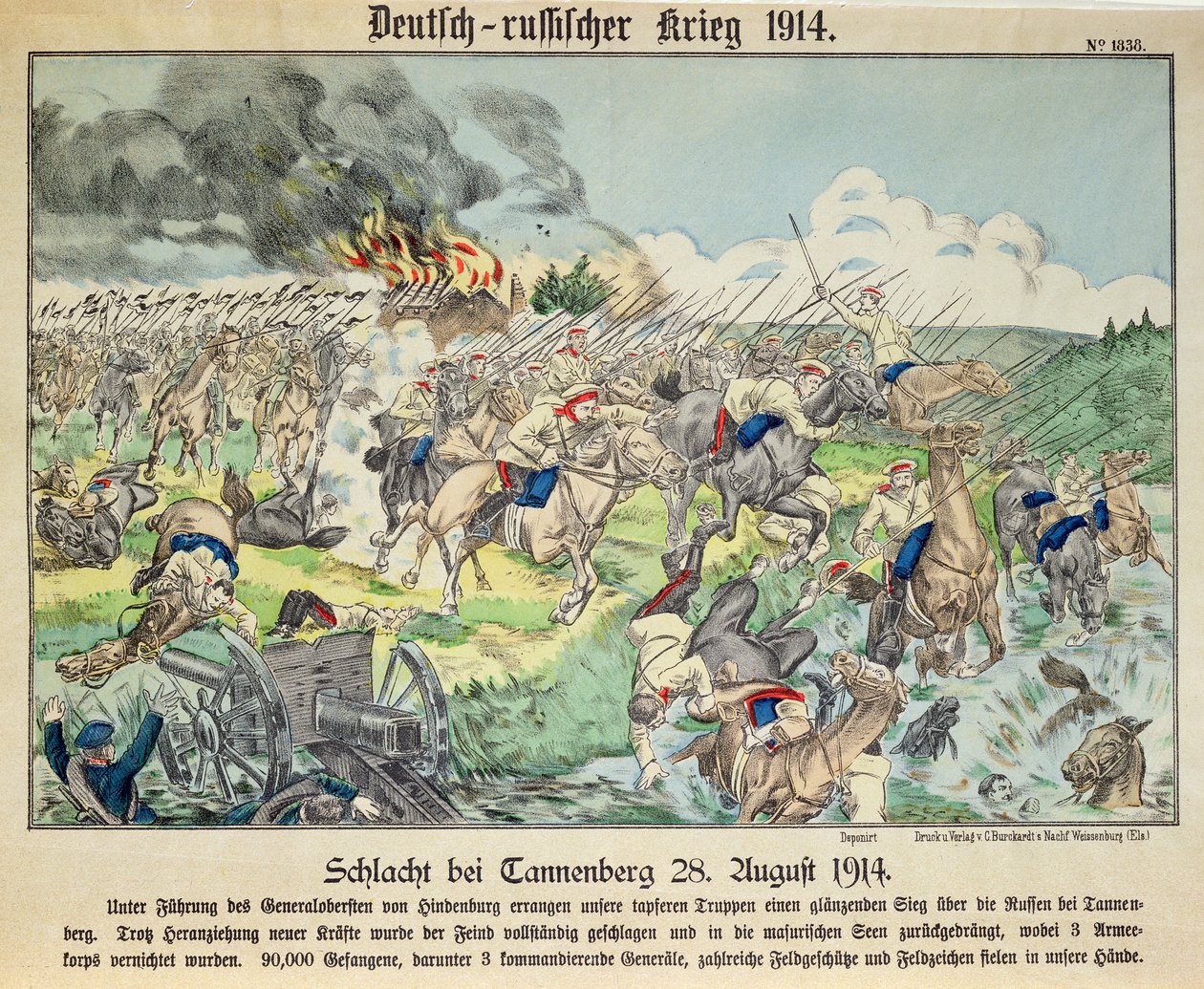 Tannenberg Savaşı, 24 Ağustos 1914 by German School