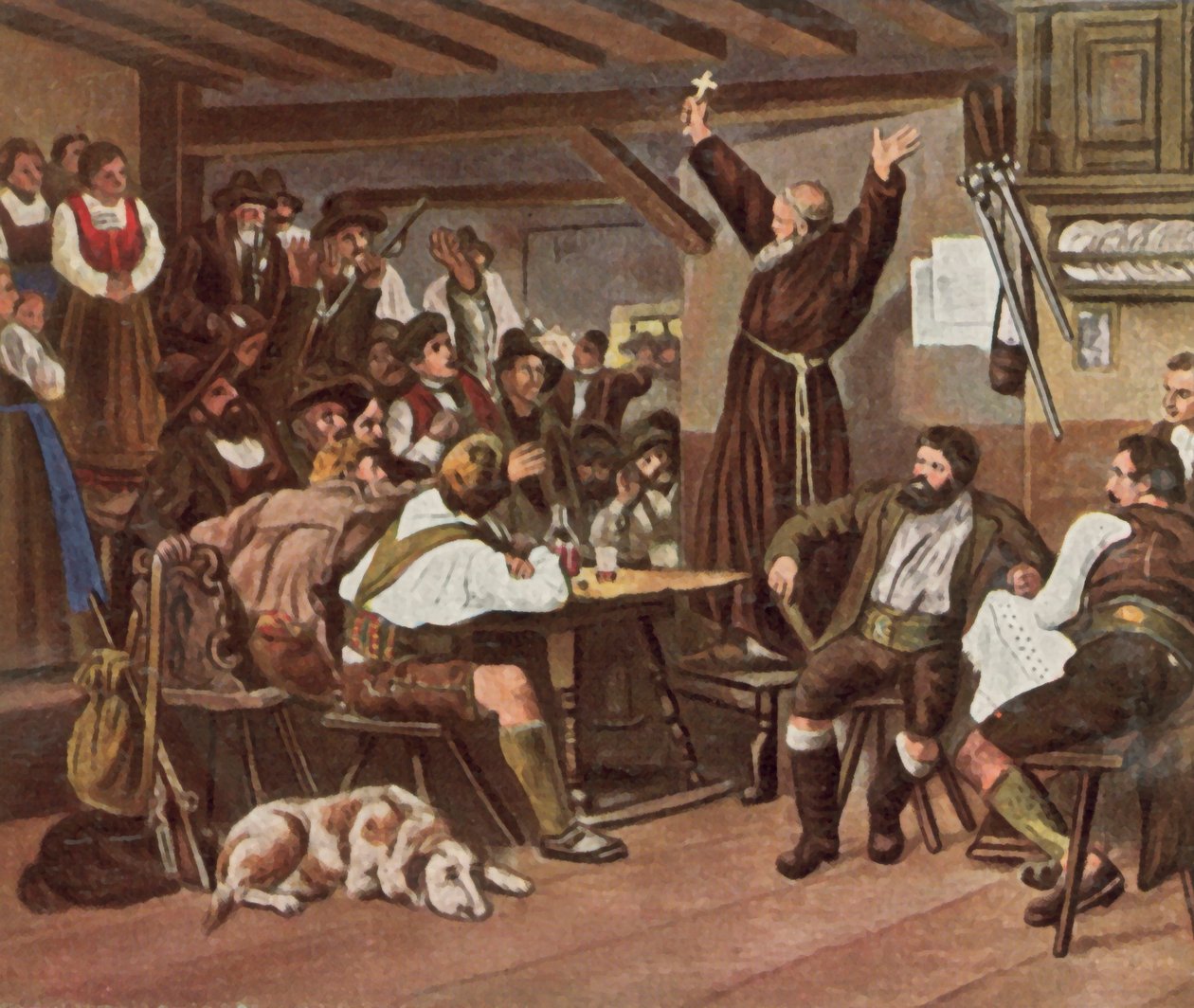 Kapuçin keşişi Haspinger by German School
