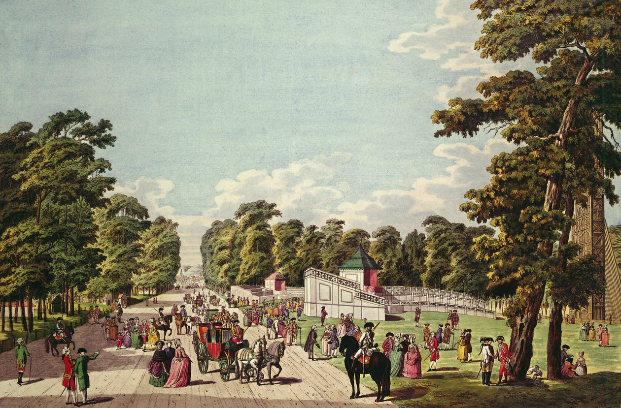 Havai Fişek Yeri, Prater (aquatint) by German School