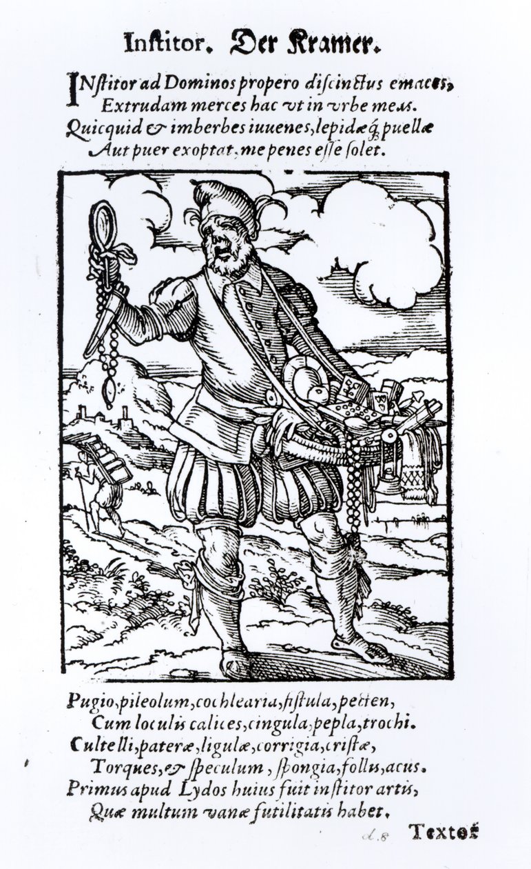 Hartman Schopper tarafından yayınlanan Pedlar by German School