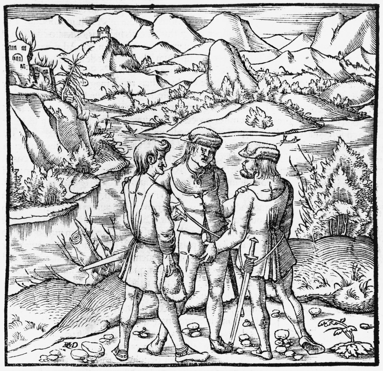 Rutli Yemini, Sebastien Munster (1488-1552) Basel tarafından Cosmographie Universelle