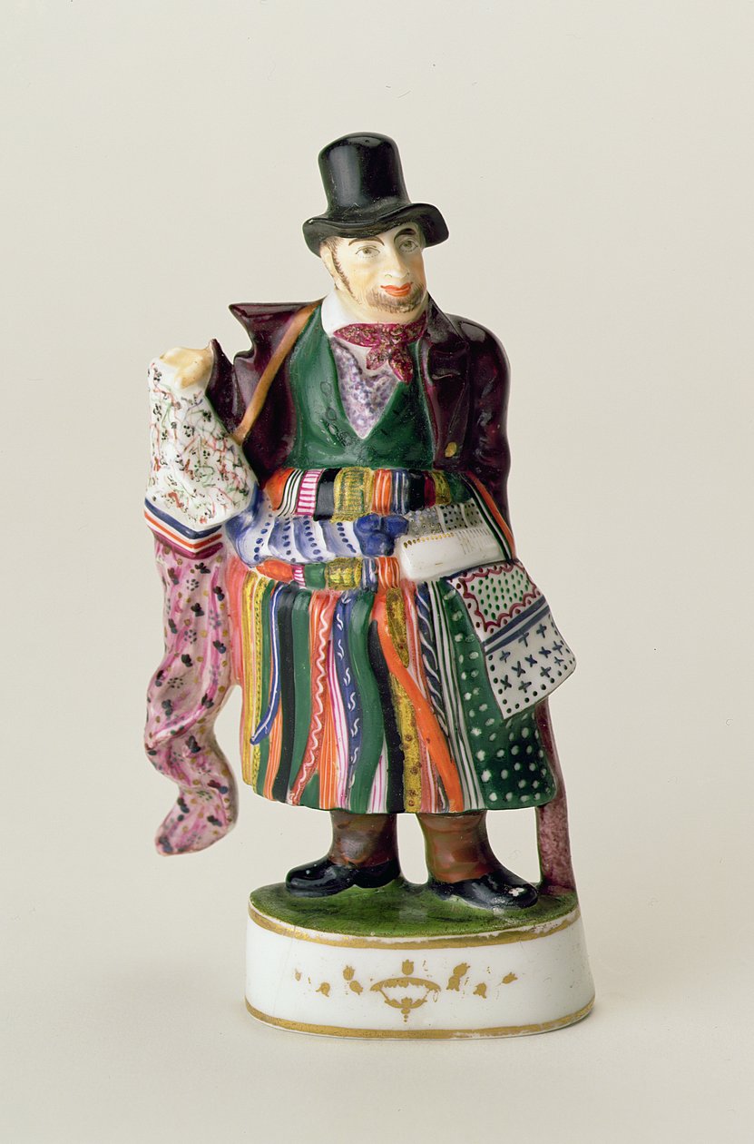 Mendil satıcısı, Johann Joachim Kandler (1706-75) tarzında Meissen figürü (seramik) by German School