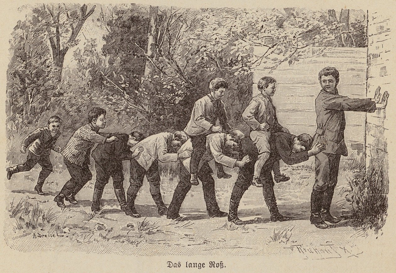 Uzun at oyunu (gravür) by German School